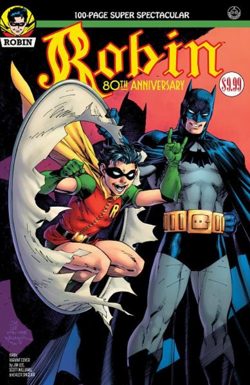 Robin 80th Anniversary 100 Page Super
Spectacular #1 1940s Jim Lee Variant Cover