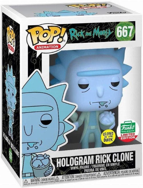 Φιγούρα Funko POP! Rick and Morty - Hologram Rick
Clone (GITD) #667 (Exclusive)