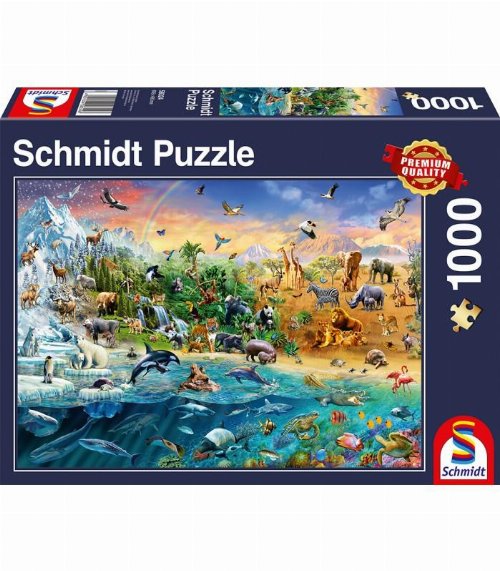 Puzzle 1000 pieces - Ζωικό Βασίλειο