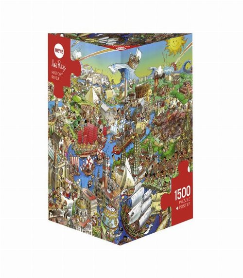 Puzzle 1500 pieces - Ποτάμι γεμάτο Ιστορία (Τρίγωνο
Κουτί)