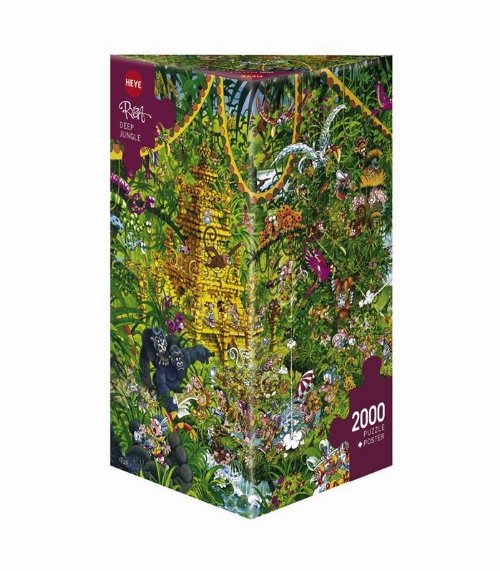 Παζλ 2000 κομμάτια - Βαθιά στη Ζούγκλα (Τρίγωνο
Κουτί)