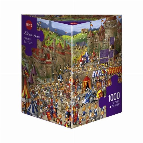 Puzzle 1000 pieces - Bunny Battles (Τρίγωνο
Κουτί)