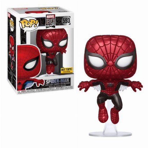 Figure Funko POP! Marvel 80th Anniversary -
Spider-Man (First Appearance) Metallic #593
(Exclusive)