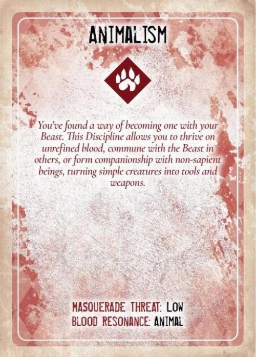 Vampire: The Masquerade 5th Edition - Blood Sorcery
and Discipline Card Deck