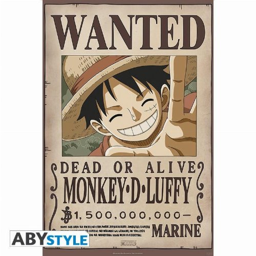 One Piece - Luffy Wanted Αυθεντική Αφίσα
(91x61cm)