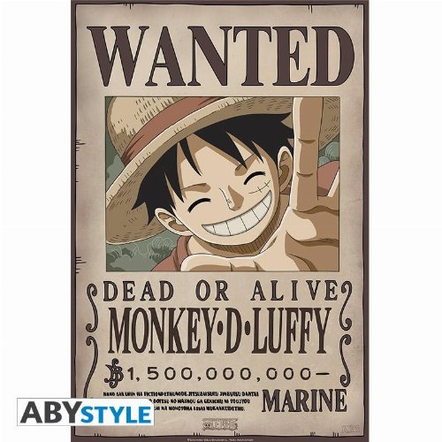 Αυθεντική Αφίσα One Piece - Wanted Luffy
(52x35cm)