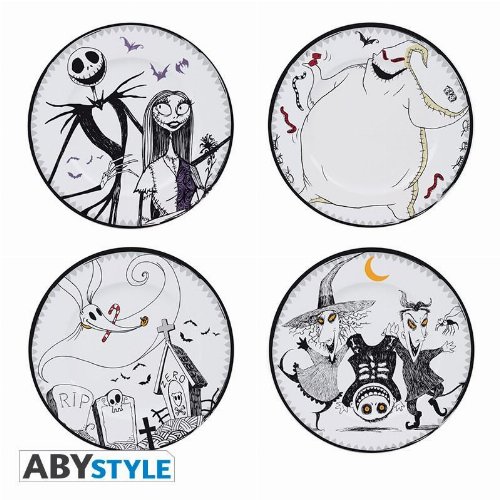 Σετ Πιάτων Nightmare Before Christmas - Jack & Cie
4-Pack Porcelain Plate Set (21cm)