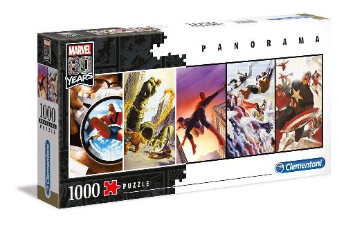 Puzzle 1000 pieces - Panorama Marvel
Characters