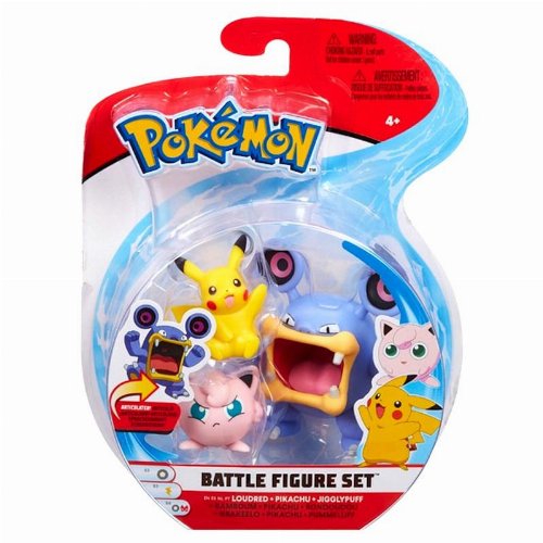 Pokemon - Loudred, Pikachu, Jigglypuff 3-Pack Action
Figures