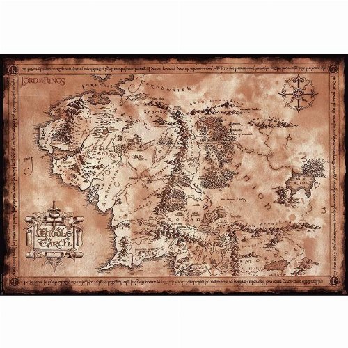 Lord of the Rings - Middle-Earth Map Αυθεντική Αφίσα
(61x91cm)