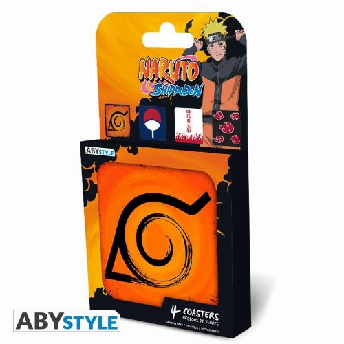 Naruto Shippuden - Emblems Coasters Set (Σετ 4
Σουβέρ)