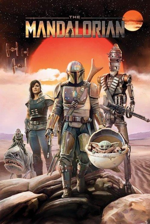 Αυθεντική Αφίσα Star Wars: The Mandalorian - Group
Poster (61x91cm)