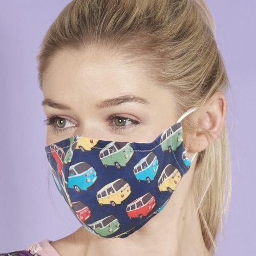 Μάσκα Προστασίας - Navy Campervan Mask