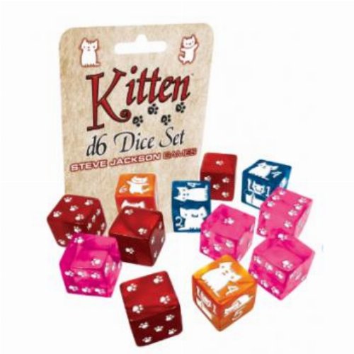 Σετ Ζάρια - Kitten D6 Dice Set