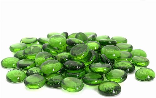 Light Green Opal Glass Stones Tokens
(40)
