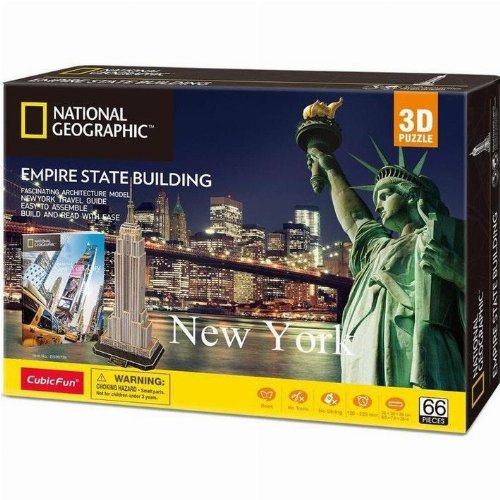 Puzzle 3D 66 pieces - National Geographic: Empire
State Building