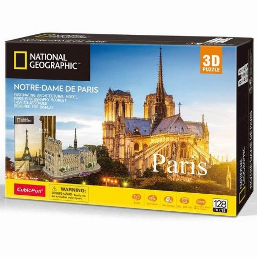 Puzzle 3D 128 pieces - National Geographic: Notre
Dame