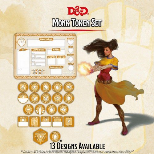D&D 5th Ed - Monk Token Set