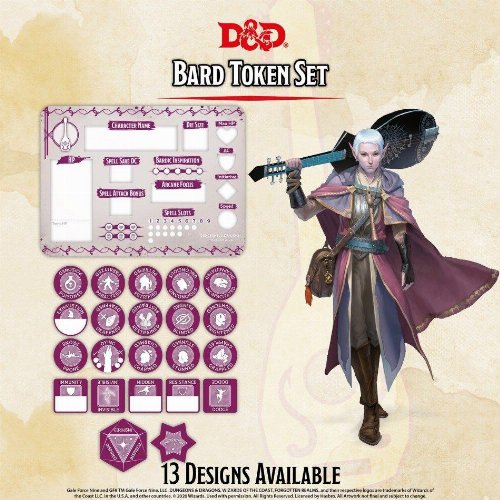 D&D 5th Ed - Bard Token Set