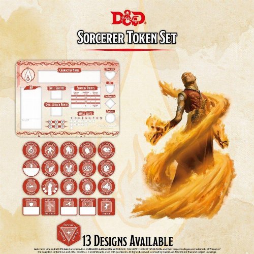 Dungeons & Dragons 5th Edition - Sorcerer
Token Set