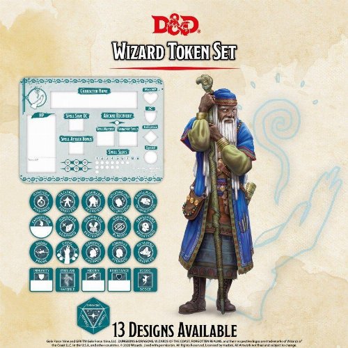 D&D 5th Ed - Wizard Token Set