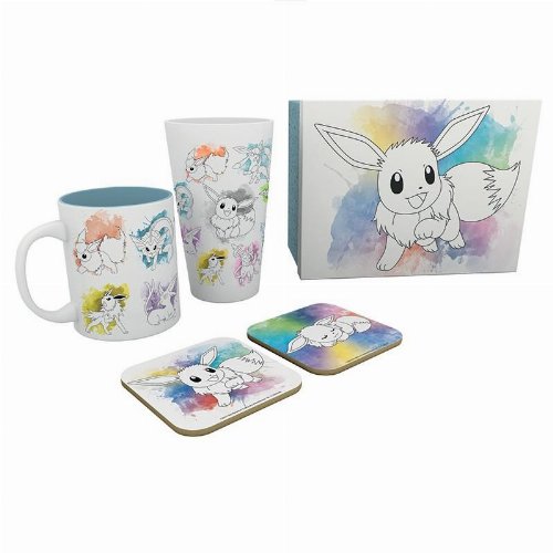 Pokemon - Eevee Gift Set (Mug, Glass, 2
Coasters)