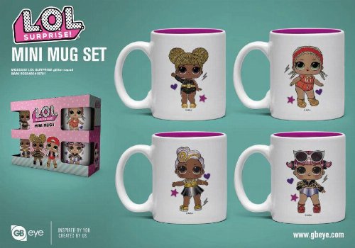 L.O.L. Surprise! - Glitter Squad 4-Pack Espresso
Mugs