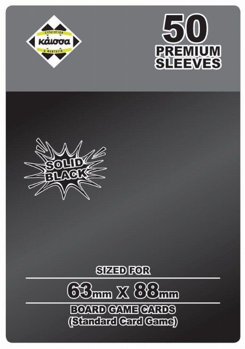 Premium Board Games Sleeves (50 Θήκες) 63x88mm
(Black)