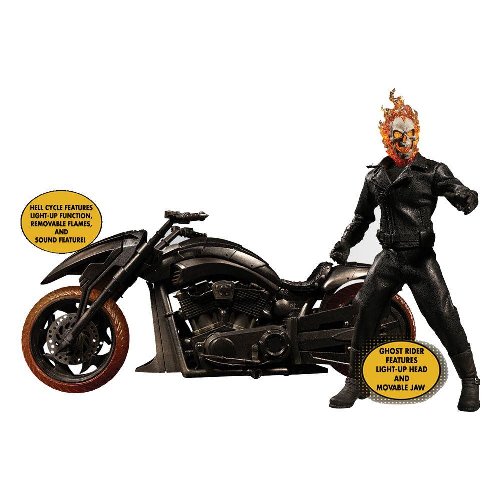 Ghost Rider - Ghost Rider and Hell Cycle with
Sound and Light Action Figure