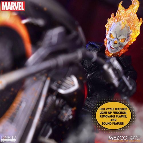Ghost Rider - Ghost Rider and Hell Cycle with
Sound and Light Action Figure