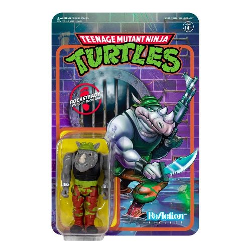 Φιγούρα Teenage Mutant Ninja Turtles: ReAction -
Rocksteady Action Figure (10cm)