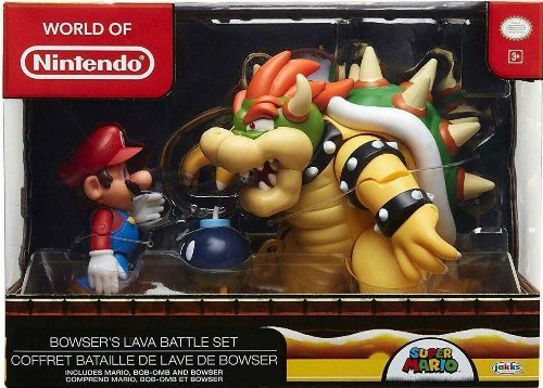 Super Mario - Mario vs Bowser Diorama Set
(18cm)