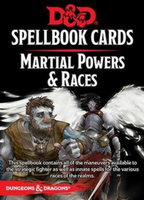 D&D 5th Ed Spellbook Cards - Martial Powers &
Races (61 Cards)