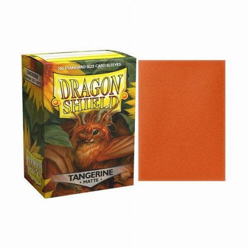 Dragon Shield Sleeves Standard Size - Matte Tangerine
(100 Sleeves)