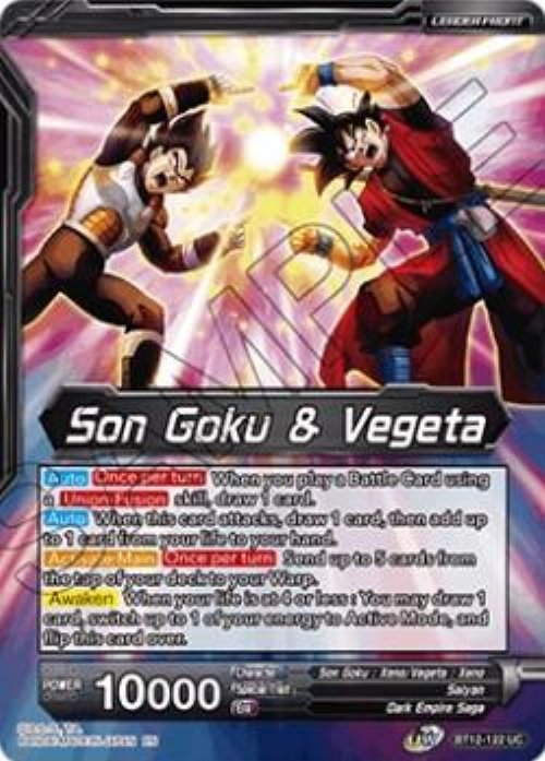 Son Goku & Vegeta // Gogeta, Fateful
Fusion