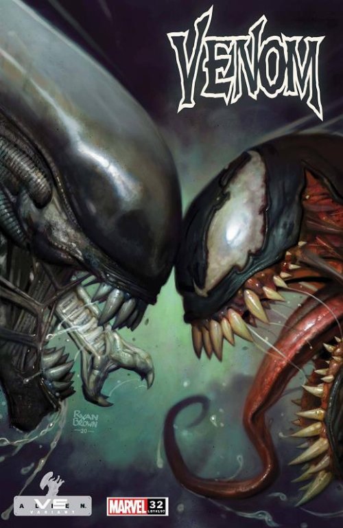 Venom #32 KIB Brown Marvel Vs Alien Variant Cover