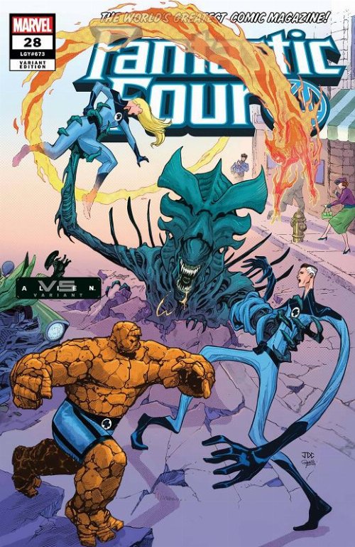 Fantastic Four #28 Cassara Marvel Vs Alien Variant
Cover