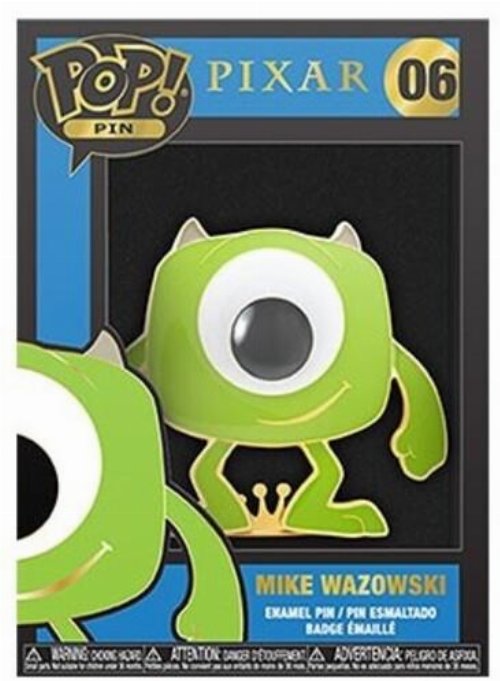 Funko POP! Disney Pixar: Monster's Inc. - Mike
Wazowski #06 Μεγάλη Μεταλλική Καρφίτσα