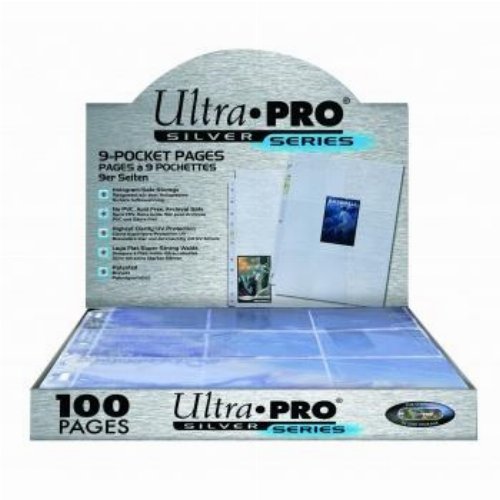 Ultra Pro 9-Pocket Pages Silver Box (100
Pages)
