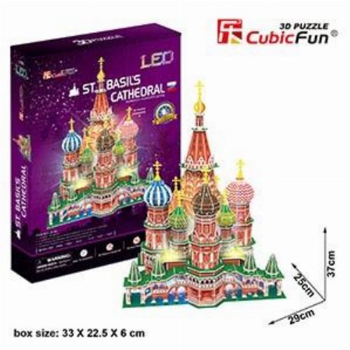 Puzzle 3D 224 pieces - St. Basil's Cathedral with
LED