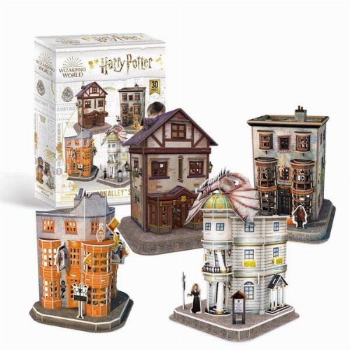 Puzzle 3D 273 pieces - Harry Potter: Diagon Alley (4
in 1)