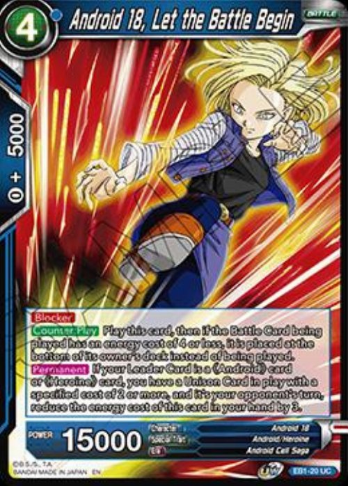 Android 18, Let the Battle Begin