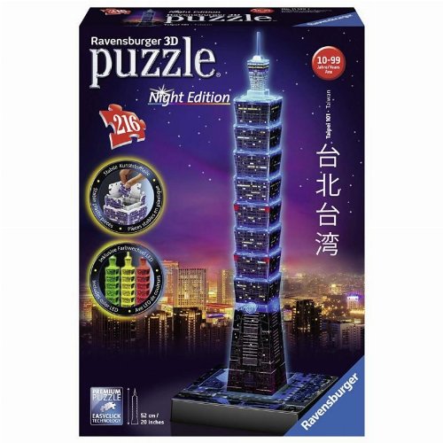 Puzzle 3D 216 MAXI pieces - Taipei 101 (Night
Edition)