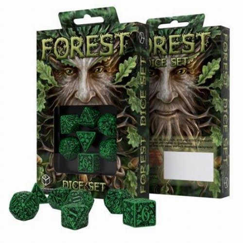 Σετ Ζάρια - Forest 3D Dice Set - Green and
Black