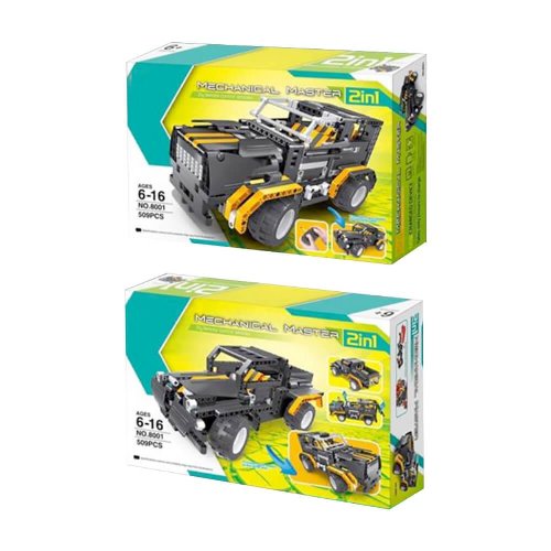 STEM Mechanical Master 2 in 1 - R/C SUV Car and Pick Up Truck (509 κομμάτια)