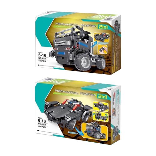Mechanical Master 2 in 1 - R/C Truck and Sportscar
(Q8008)