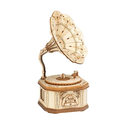 Wooden 3D Puzzle - Gramophone