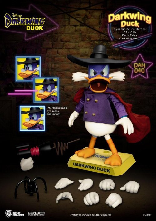 Disney DuckTales: Dynamic 8ction Heroes -
Darkwing Duck Action Figure (16cm)