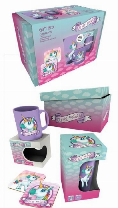 Σετ Δώρου Unicorn - Magical Gift Set (Mug, Glass &
Coasters)