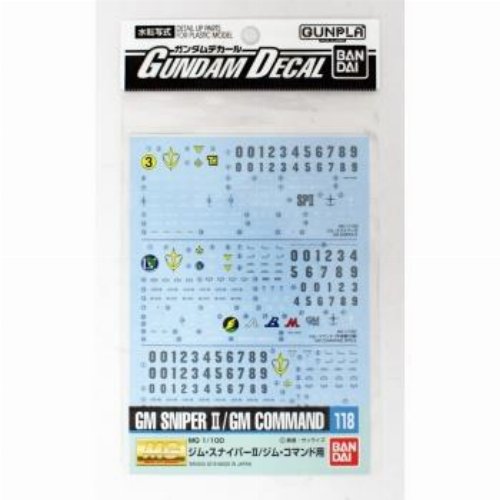 Decals for Gundam Sniper II/GM Command 1/100 Model
Kit